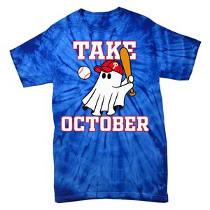 Philly Take October Philadelphia Ghost Baseball Tie-Dye T-Shirt