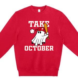 Philly Take October Philadelphia Ghost Baseball Premium Crewneck Sweatshirt