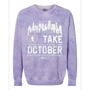 Philly Take October Philadelphia Colorblast Crewneck Sweatshirt