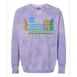 Periodic Table Of The Elets Periodic Table Of Elets Gift Colorblast Crewneck Sweatshirt