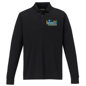 Periodic Table Of The Elets Periodic Table Of Elets Gift Performance Long Sleeve Polo