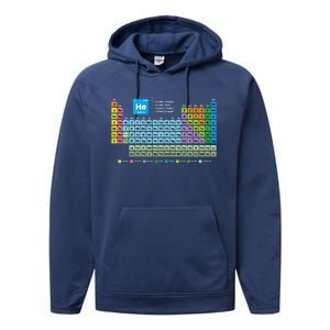 Periodic Table Of The Elets Periodic Table Of Elets Gift Performance Fleece Hoodie