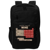 Periodic Table Of Wine Chemistry Periodic Table Geek Nerd Impact Tech Backpack