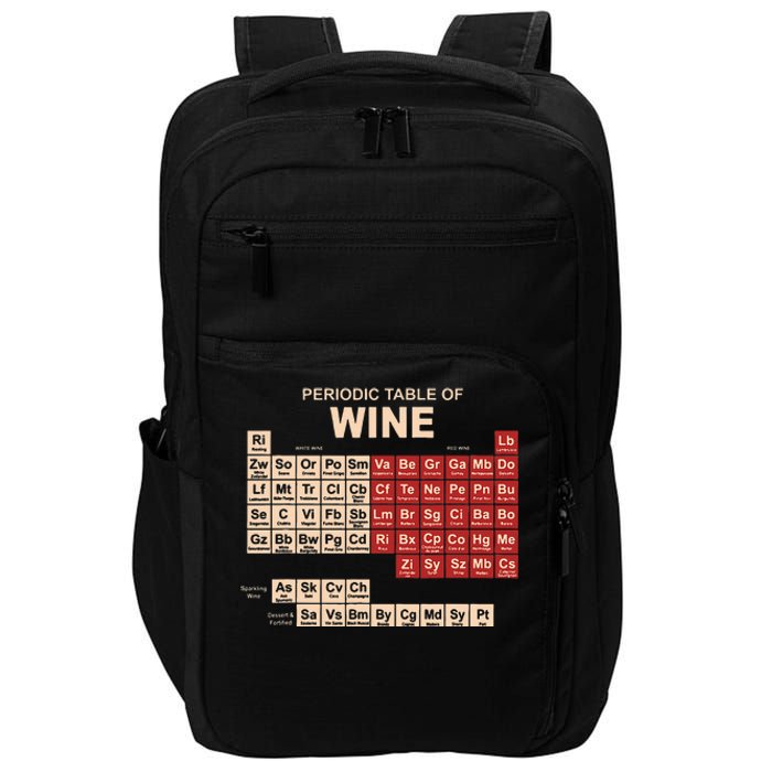 Periodic Table Of Wine Chemistry Periodic Table Geek Nerd Impact Tech Backpack