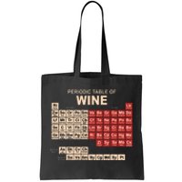 Periodic Table Of Wine Chemistry Periodic Table Geek Nerd Tote Bag