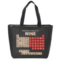 Periodic Table Of Wine Chemistry Periodic Table Geek Nerd Zip Tote Bag