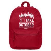 Philly_ Take October Philadelphia Fan Baseball Lovers 16 in Basic Backpack