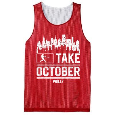 Philly_ Take October Philadelphia Fan Baseball Lovers Mesh Reversible Basketball Jersey Tank