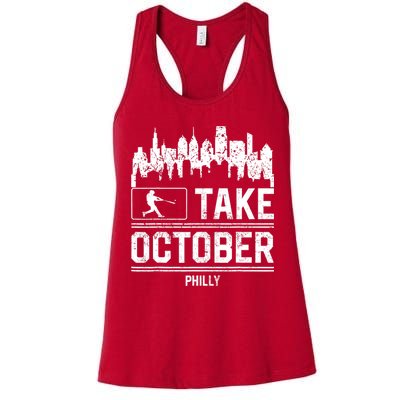 Philly_ Take October Philadelphia Fan Baseball Lovers Womens Tank Top