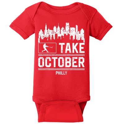 Philly_ Take October Philadelphia Fan Baseball Lovers Baby Bodysuit
