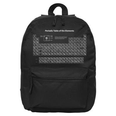Periodic Table Of The Elements Chemists Nerd Gift Chemistry 16 in Basic Backpack