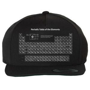 Periodic Table Of The Elements Chemists Nerd Gift Chemistry Wool Snapback Cap