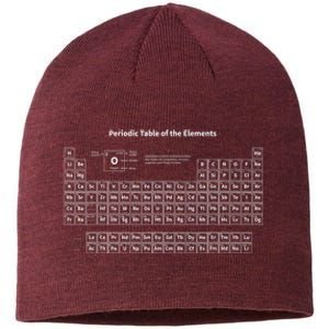 Periodic Table Of The Elements Chemists Nerd Gift Chemistry Sustainable Beanie