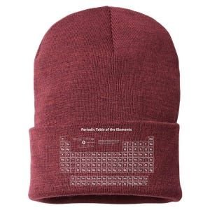 Periodic Table Of The Elements Chemists Nerd Gift Chemistry Sustainable Knit Beanie