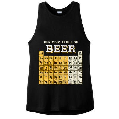 Periodic Table Of Beer Sketch Ladies PosiCharge Tri-Blend Wicking Tank