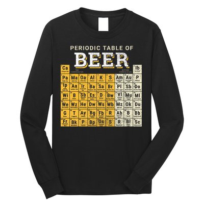 Periodic Table Of Beer Sketch Long Sleeve Shirt