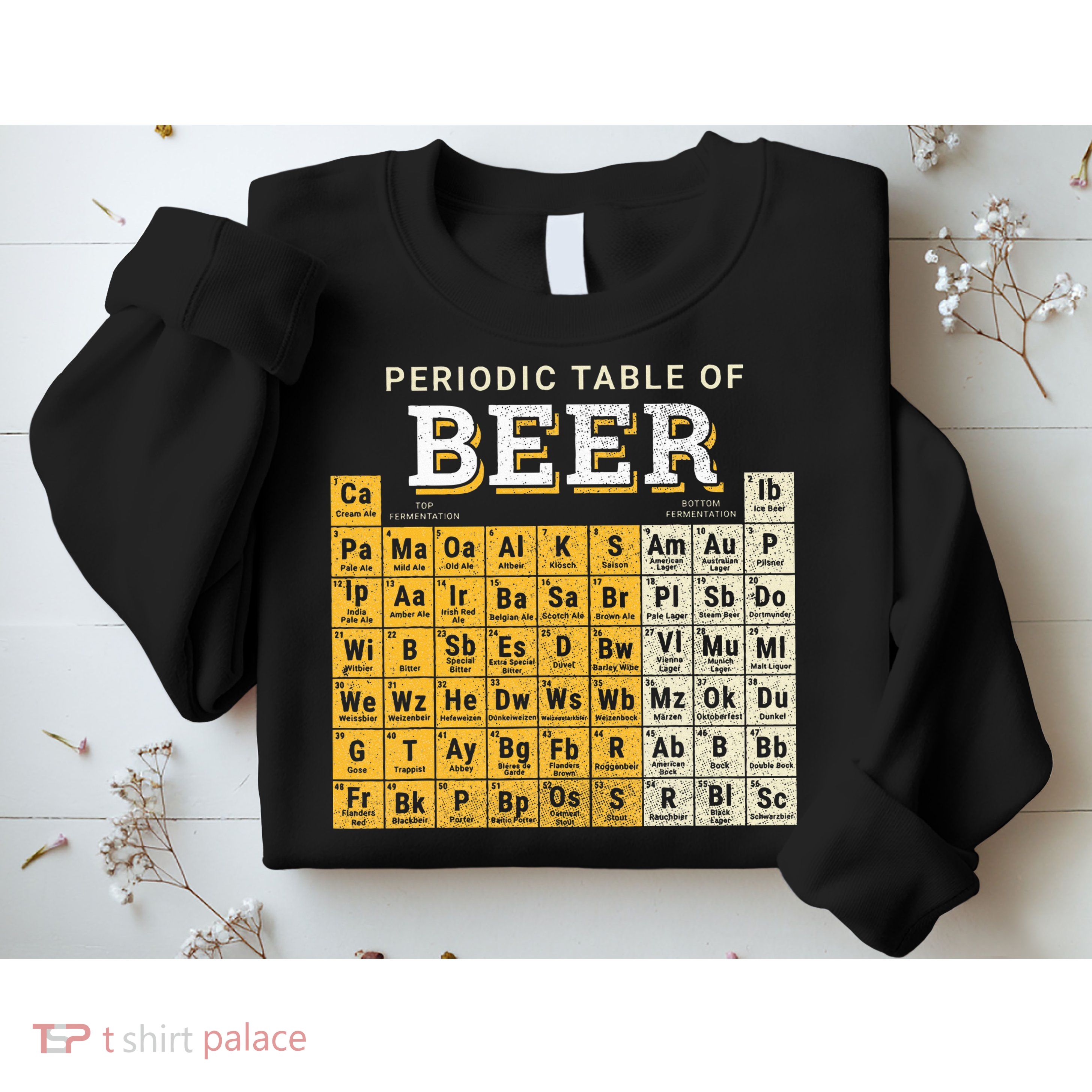Periodic Table Of Beer Sketch Sweatshirt
