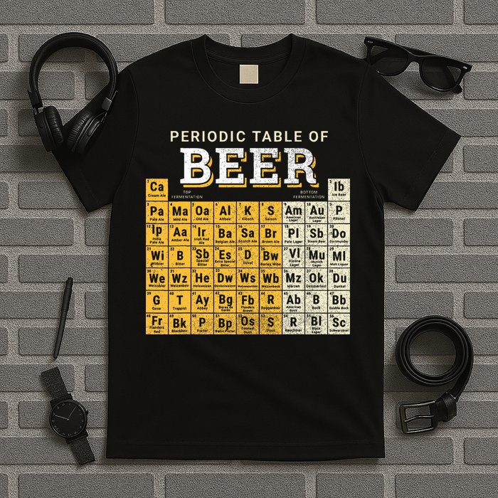 Periodic Table Of Beer Sketch T-Shirt