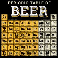 Periodic Table Of Beer Sketch Flat Bill Trucker Hat