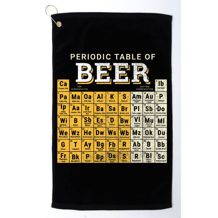 Periodic Table Of Beer Sketch Golf Towel