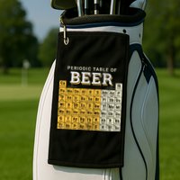 Periodic Table Of Beer Sketch Golf Towel