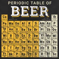 Periodic Table Of Beer Sketch Golf Towel