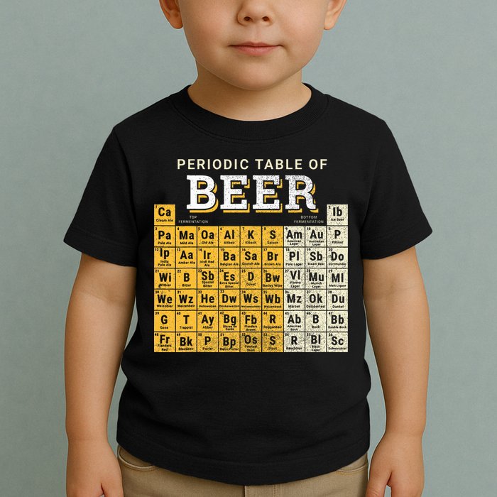 Periodic Table Of Beer Sketch Toddler T-Shirt