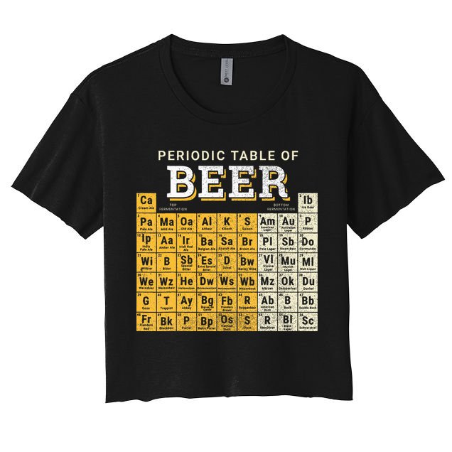 Periodic Table Of Beer Sketch Crop Top
