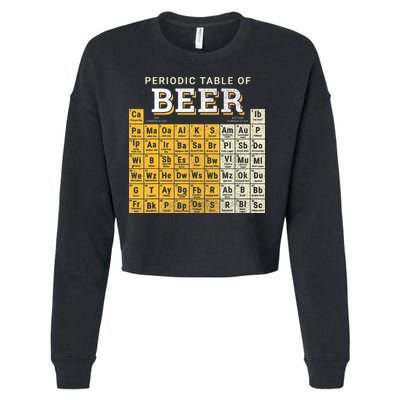 Periodic Table Of Beer Sketch Cropped Pullover Crew