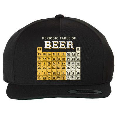 Periodic Table Of Beer Sketch Wool Snapback Cap