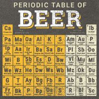 Periodic Table Of Beer Sketch Cotton Canvas Backpack