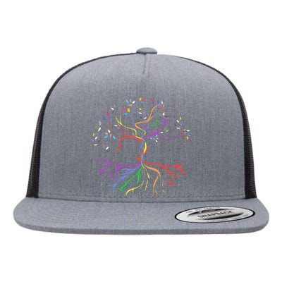 Pride Tree Of Life Flat Bill Trucker Hat