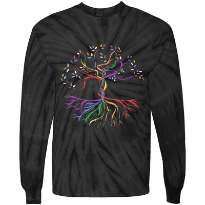Pride Tree Of Life Tie-Dye Long Sleeve Shirt