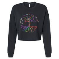 Pride Tree Of Life Cropped Pullover Crew