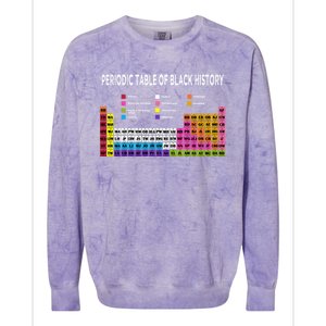 Periodic Table Of Black History African American Gift Colorblast Crewneck Sweatshirt