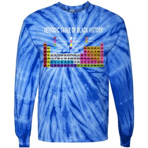 Periodic Table Of Black History African American Gift Tie-Dye Long Sleeve Shirt