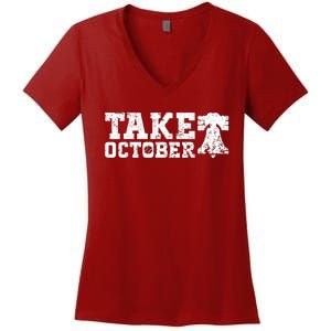 Philly_ Take October Philadelphia Trending Design Women's V-Neck T-Shirt