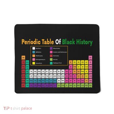 Periodic Table Of Black History Gift Mousepad