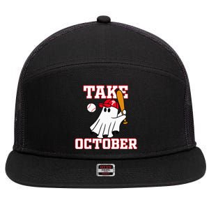 Philly Take October Philadelphia Ghost Baseball 7 Panel Mesh Trucker Snapback Hat