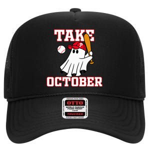 Philly Take October Philadelphia Ghost Baseball High Crown Mesh Back Trucker Hat