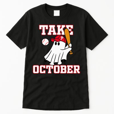 Philly Take October Philadelphia Ghost Baseball Tall T-Shirt