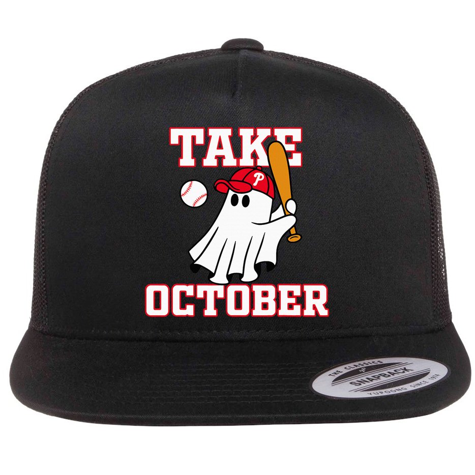 Philly Take October Philadelphia Ghost Baseball Flat Bill Trucker Hat