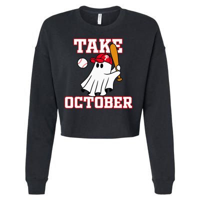 Philly Take October Philadelphia Ghost Baseball Cropped Pullover Crew