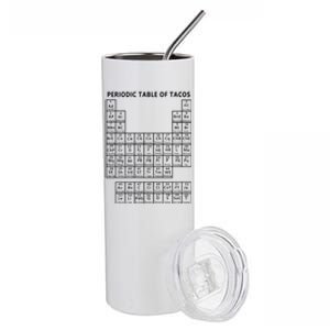 Periodic Table Of Tacos Stainless Steel Tumbler