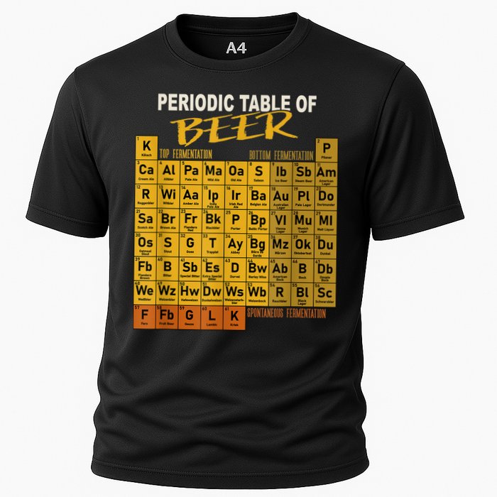 Periodic Table Of Beer Craft Beer Style Brewery Cooling Performance Crew T-Shirt