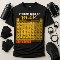 Periodic Table Of Beer Craft Beer Style Brewery Cooling Performance Crew T-Shirt