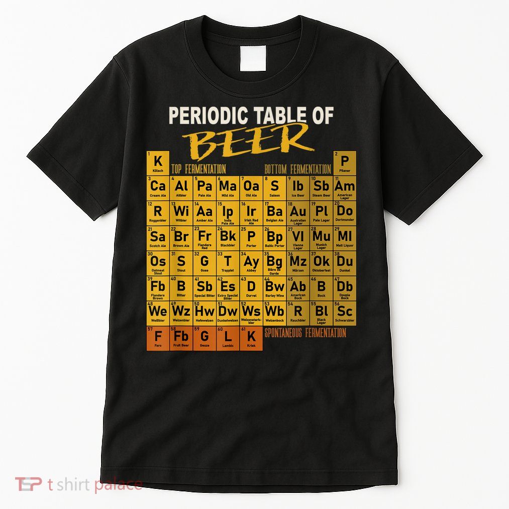 Periodic Table Of Beer Craft Beer Style Brewery Tall T-Shirt