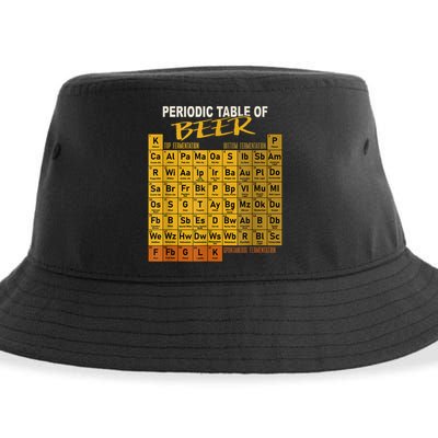 Periodic Table Of Beer Craft Beer Style Brewery Sustainable Bucket Hat