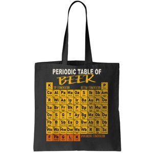 Periodic Table Of Beer Craft Beer Style Brewery Tote Bag