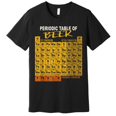 Periodic Table Of Beer Craft Beer Style Brewery Premium T-Shirt